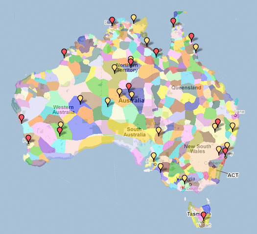 Aboriginal language map